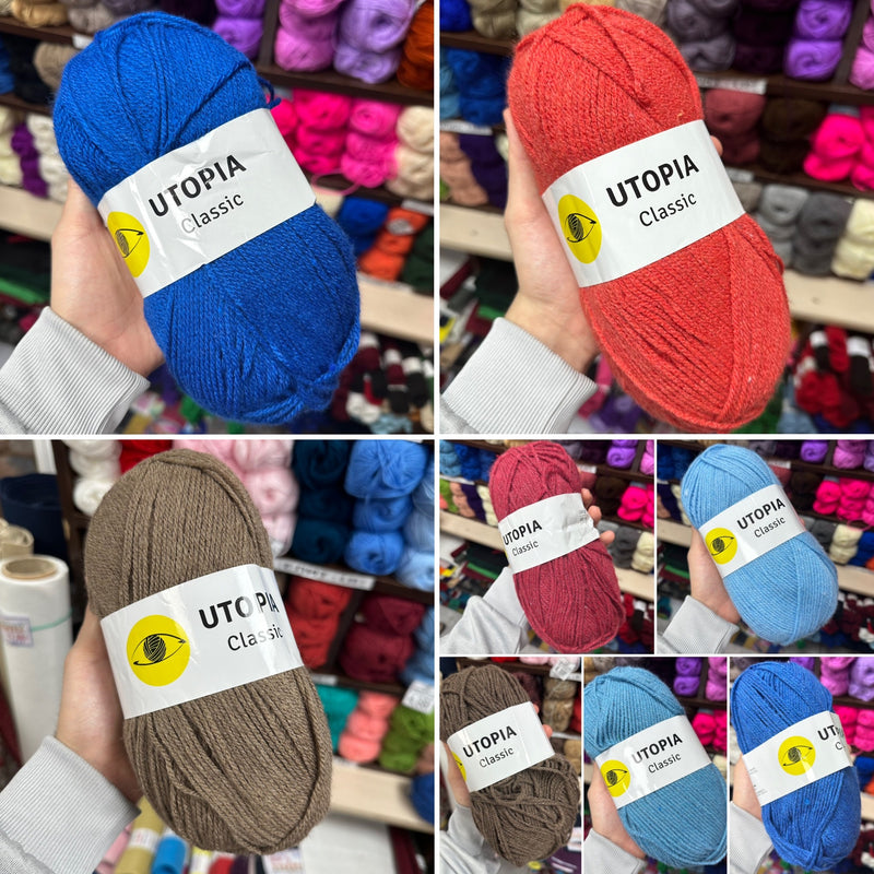 Utopia Yarn | Acrylic Yarn | 8 Colours