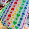 Hearts Rainbow Jersey Fabric | Width - 150cm