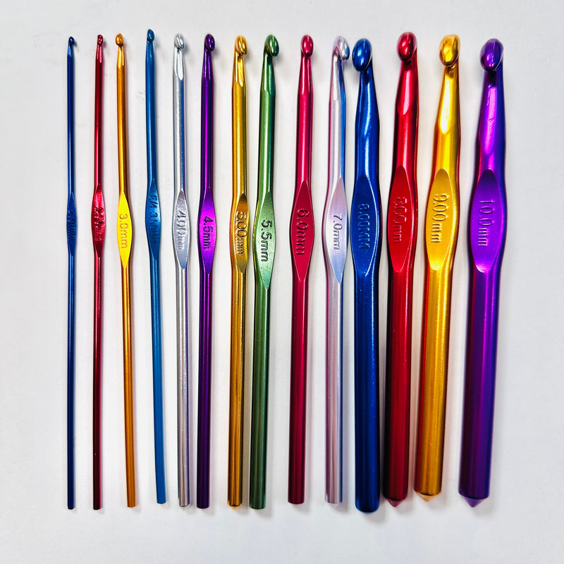 Crochet Hooks | 13 Sizes | From 2mm To 10mm