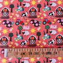 Farm Animals Cotton Fabric | Width - 115cm