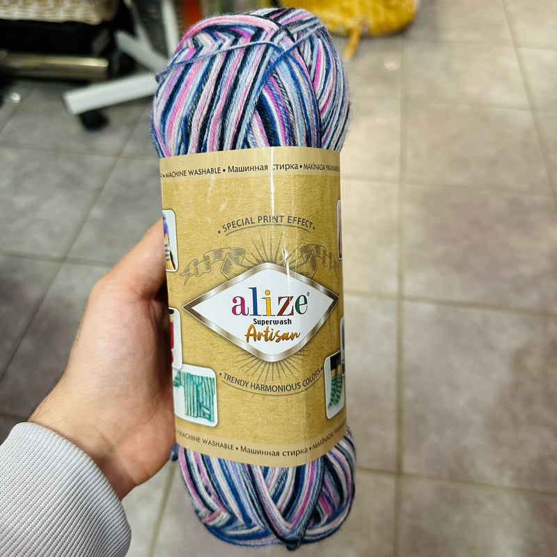 Artisan Yarn | Wool & Acrylic | 2 Colours