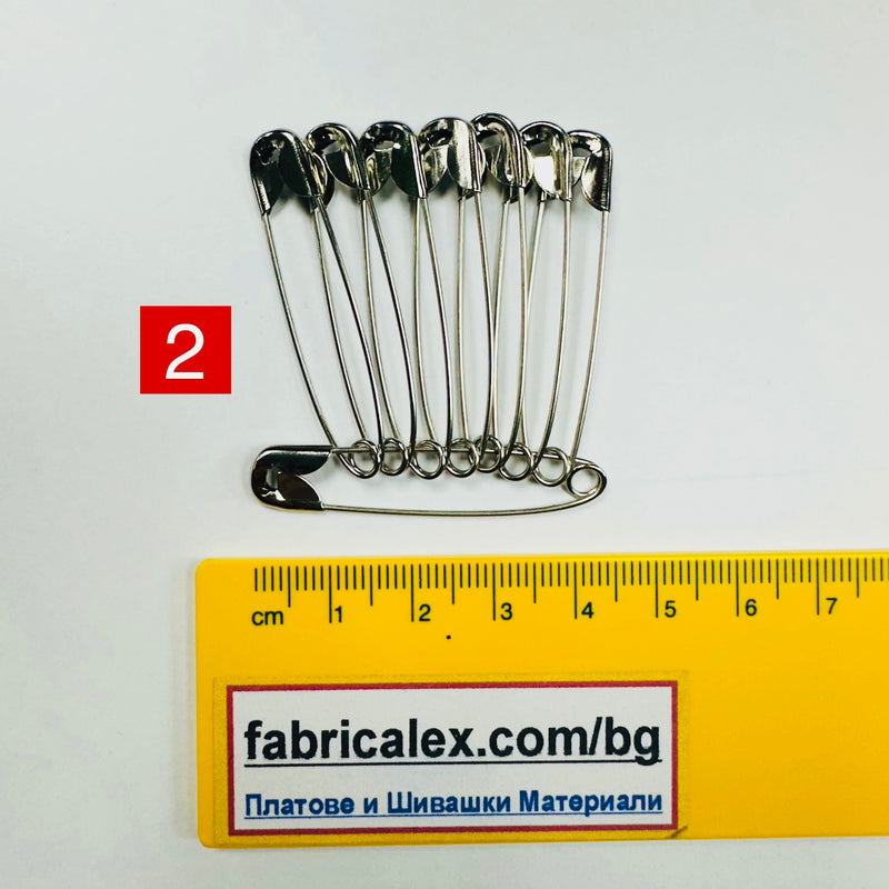 Safety Pins | 4 Sizes | 8pcs