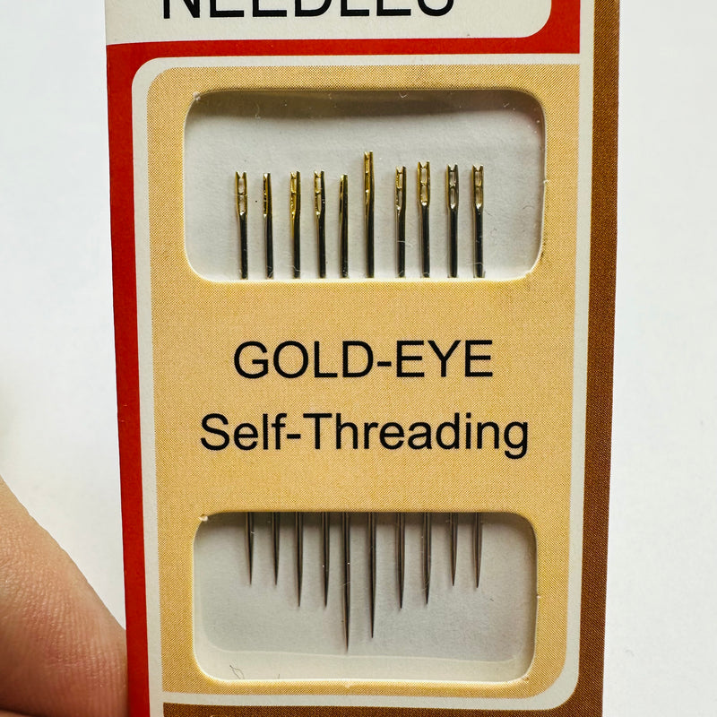 Self-Threading Needles | Hand Sewing Needles | 10 Pack