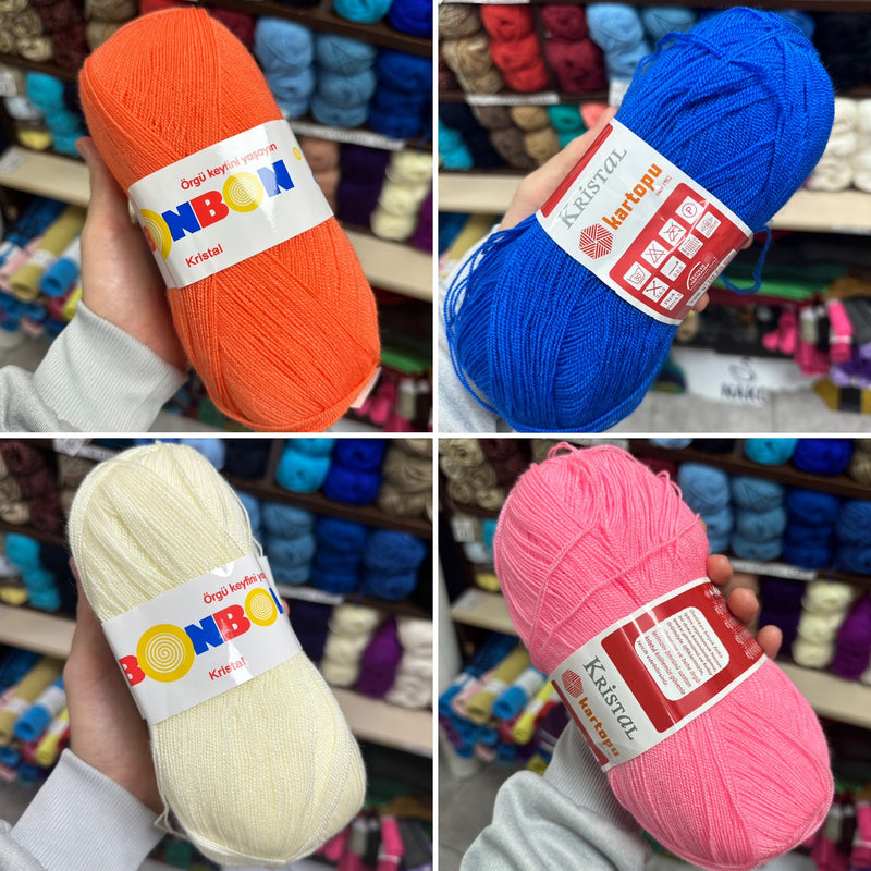 Kristal Yarn | Thin Yarn | 4 Colours