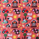 Farm Animals Cotton Fabric | Width - 115cm