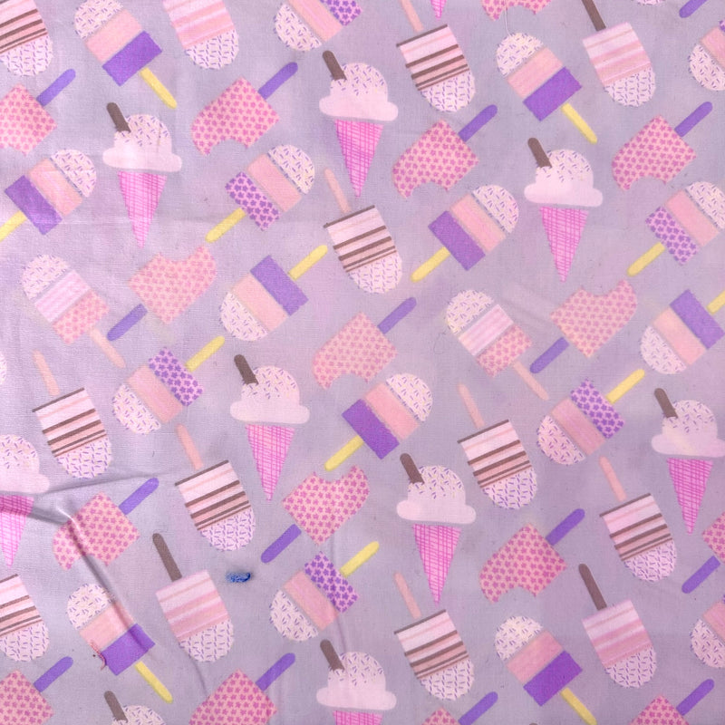 Ice-Cream Cotton Fabric | Width - 115cm