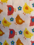 Chickens Cotton Easter Fabric | Width - 115cm