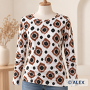 Abstract Brown Rings Cotton Jersey Fabric – sewing inspiration