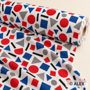 Primary Geometric Cotton Jersey Fabric