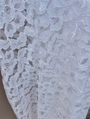 White Lace Fabric | Width - 100cm