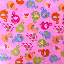 Elephants Cotton Fabric | Width - 115cm