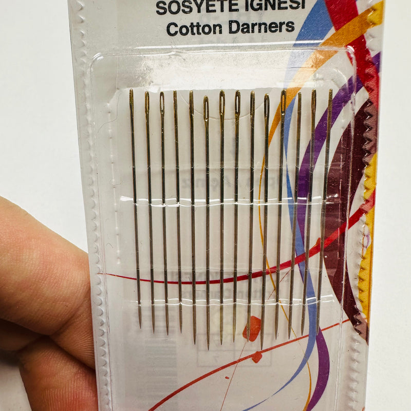 Cotton Darners | Hand Sewing Needles | 14 Pack