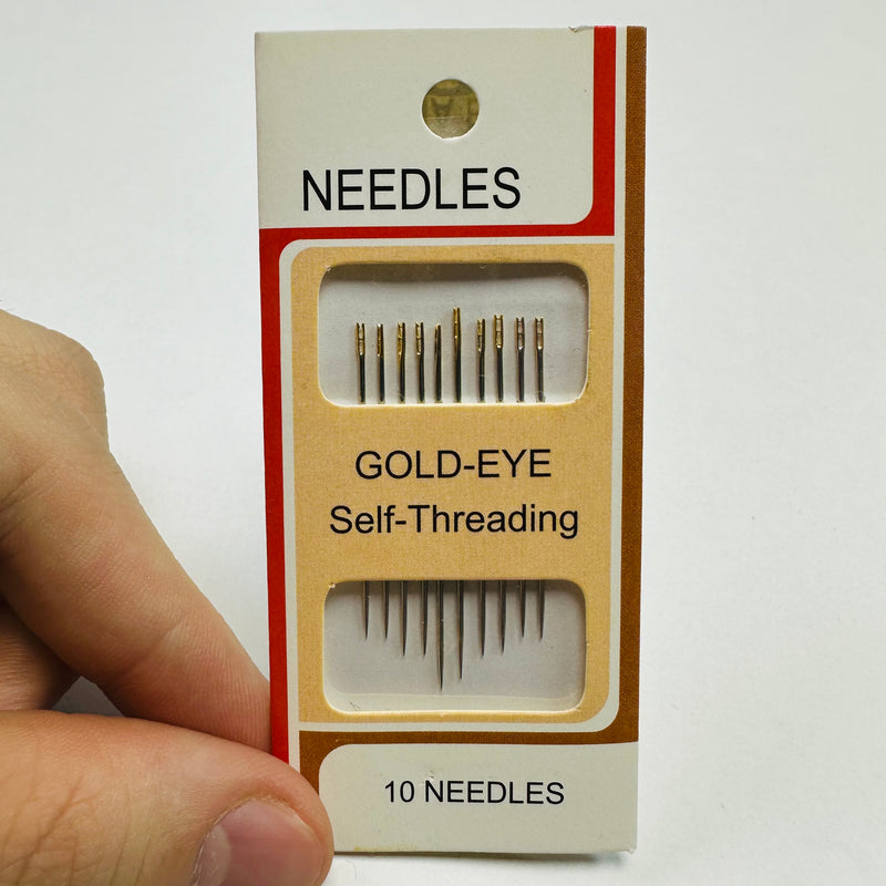 Self-Threading Needles | Hand Sewing Needles | 10 Pack