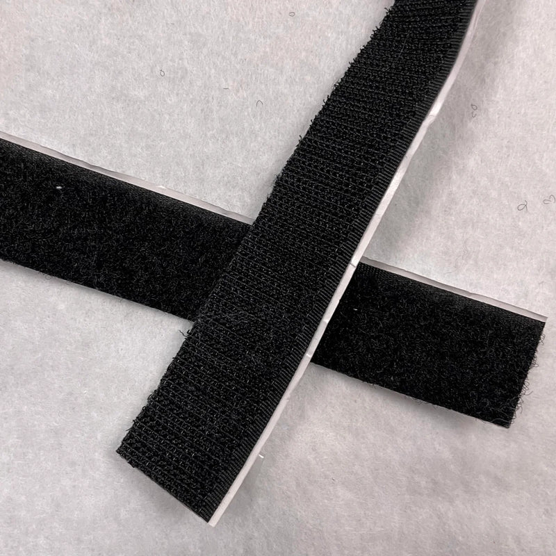 2cm Adhesive Velcro Tape | Black & White