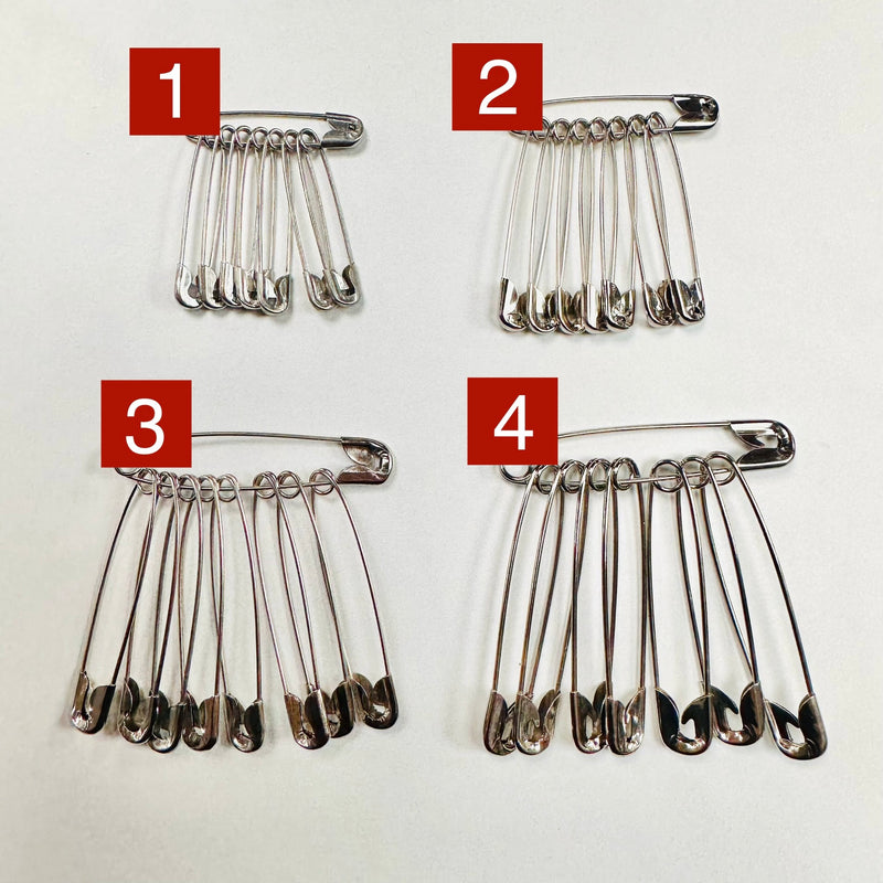 Safety Pins | 4 Sizes | 8pcs