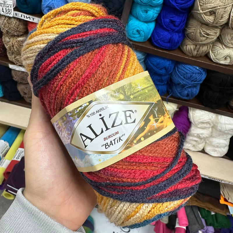 Batik Yarn | Multi Colour Yarn | 10 Colours