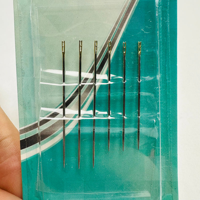 Self-Threading Needles | Hand Sewing Needles | 6 Pack