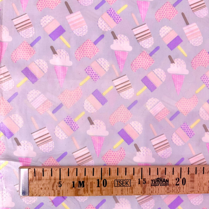 Ice-Cream Cotton Fabric | Width - 115cm