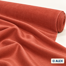 Terracotta Velvet Upholstery Fabric – fabric detail