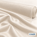 Ecru Velvet Upholstery Fabric – fabric detail