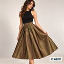 Brown Green Taffeta Fabric – sewing inspiration