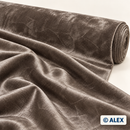 Beige Brown Velvet Upholstery Fabric – fabric detail