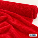 Red Faux Fur Fabric – fabric detail