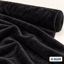 Black Faux Fur Fabric – fabric detail