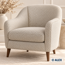 Ivory Beige Cotton Upholstery Fabric — use
