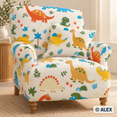 Dinosaurs Upholstery Fabric — use