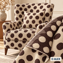 Double-Sided Brown Spots Upholstery Fabric — use