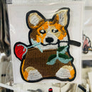 Corgi Dog Embroidery Patch | Iron-On Emblem