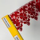 Red Brussels Lace Trim – 100mm