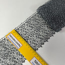 Grey Brussels Lace Trim – 100mm