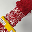 Red Brussels Lace Trim – 100mm