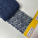 Dark Blue Brussels Lace Trim – 100mm