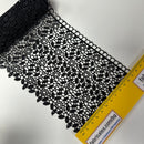Black Brussels Lace Trim – 100mm