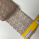 Brown Brussels Lace Trim – 100mm
