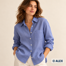 Blue Linen Fabric — use