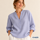 Light Blue Linen Fabric — use