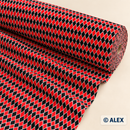 Red and Black Diamonds Cotton Fabric