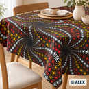 Orange and Yellow Swirls African Design Fabric — sewing inspiration