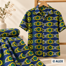 Green and Yellow Waves African Design Fabric — sewing inspiration