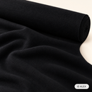 Black French Terry fabric on a roll