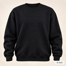 Black French Terry sweatshirt — illustrative sewing use