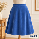 Blue Corduroy Fabric — sewing project inspiration