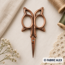 Bronze embroidery scissors - Fabric Alex