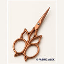 Bronze ornate embroidery scissors - Fabric Alex