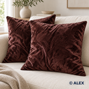 Brown velvet cushion covers — illustrative sewing use