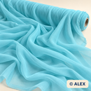 Blue Chiffon Fabric — fabric detail